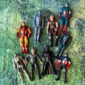 Marvel Action Figure Collection - Red, Blue, Black
